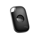 Tile by Life360 Pro - Powerful Bluetooth Tracker, Key Finder and Item Locator for Keys, Bags and More. Both iOS and Android Compatible. Phone Finder. 1-Pack (Black)