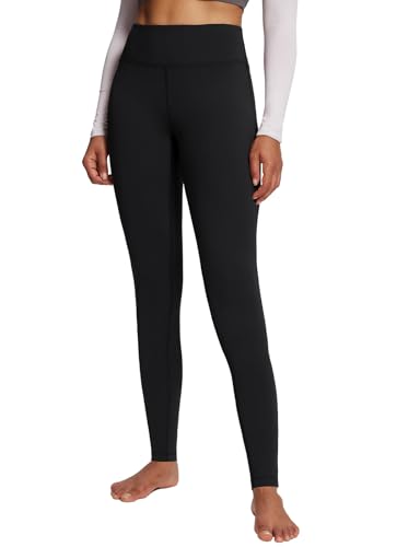 baleaf Winter Clothing for Women Leggings Fleece Lined Tights Thermal Warm Thick Yoga Pants Cold Weather Gear Black M