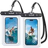 Lamicall Waterproof Phone Pouch Case - [2 Pack][Easy Lock & Heavy Duty] IPX8 Water Proof Cell Phone Dry Bag for Beach, Protector for iPhone 17 16 15 14 13 12 11 Pro Max Plus Air, Galaxy S25 S24, 4-7'