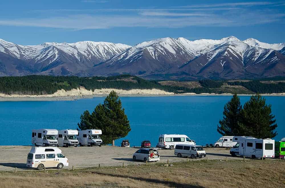 Lake Pukaki freedom camping spot