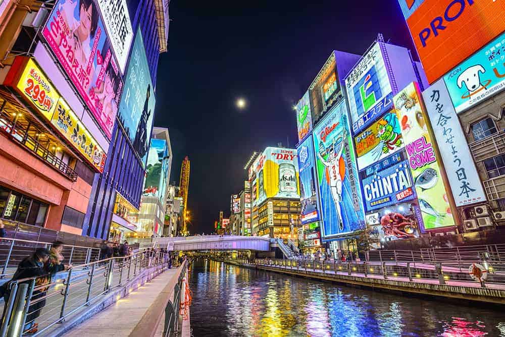 The neon billboards of Dotonbori
