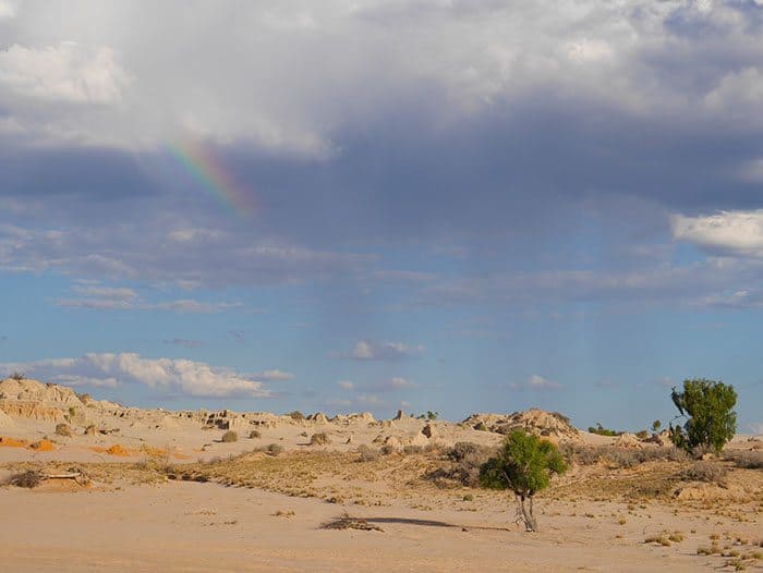 Rain coming to Mungo