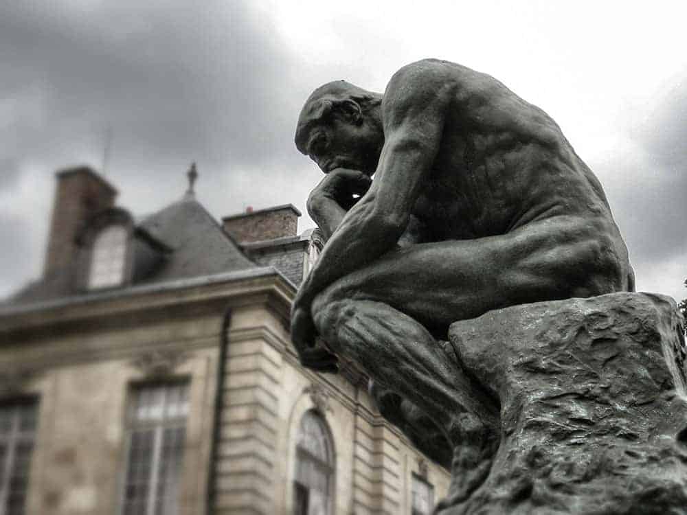 Rodin The Thinker statue, Paris