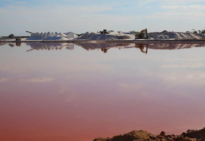 Mildura pink salt mine