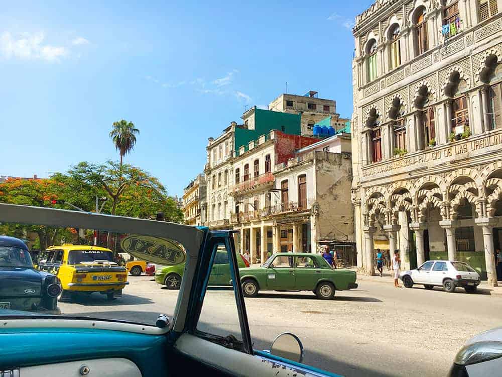 taxi ride around Havana Cuba