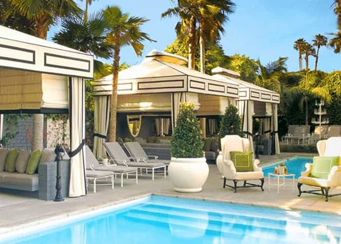 pool cabana at the Viceroy